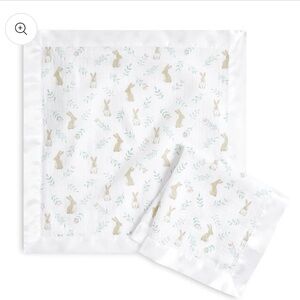 Aden + Anais Essentials Classic Lovey, Cotton Muslin Bunny Burp Cloth New Unused